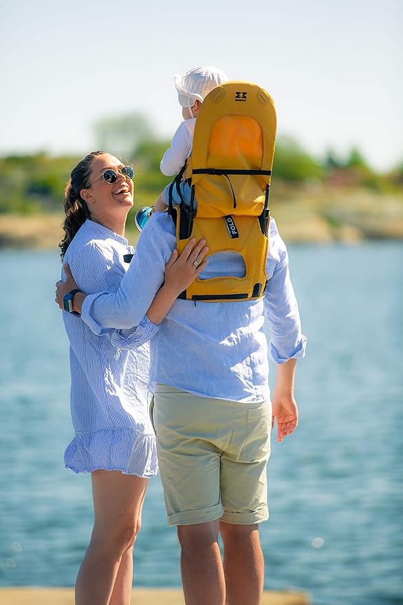 Minimeis G4 Porte Bebe Avec Support Dorsal Pliable Pour Plus De Confort Et De Plaisir En Deplacement 6 Mois 5 Ans 18 Kg Jaune Amazon Fr Bebe Et Puericulture
