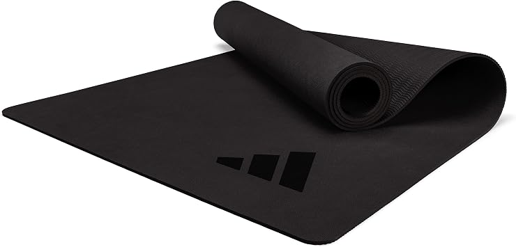 adidas Premium Yoga Mat, Firm-Density Workout Mat, 5 mm