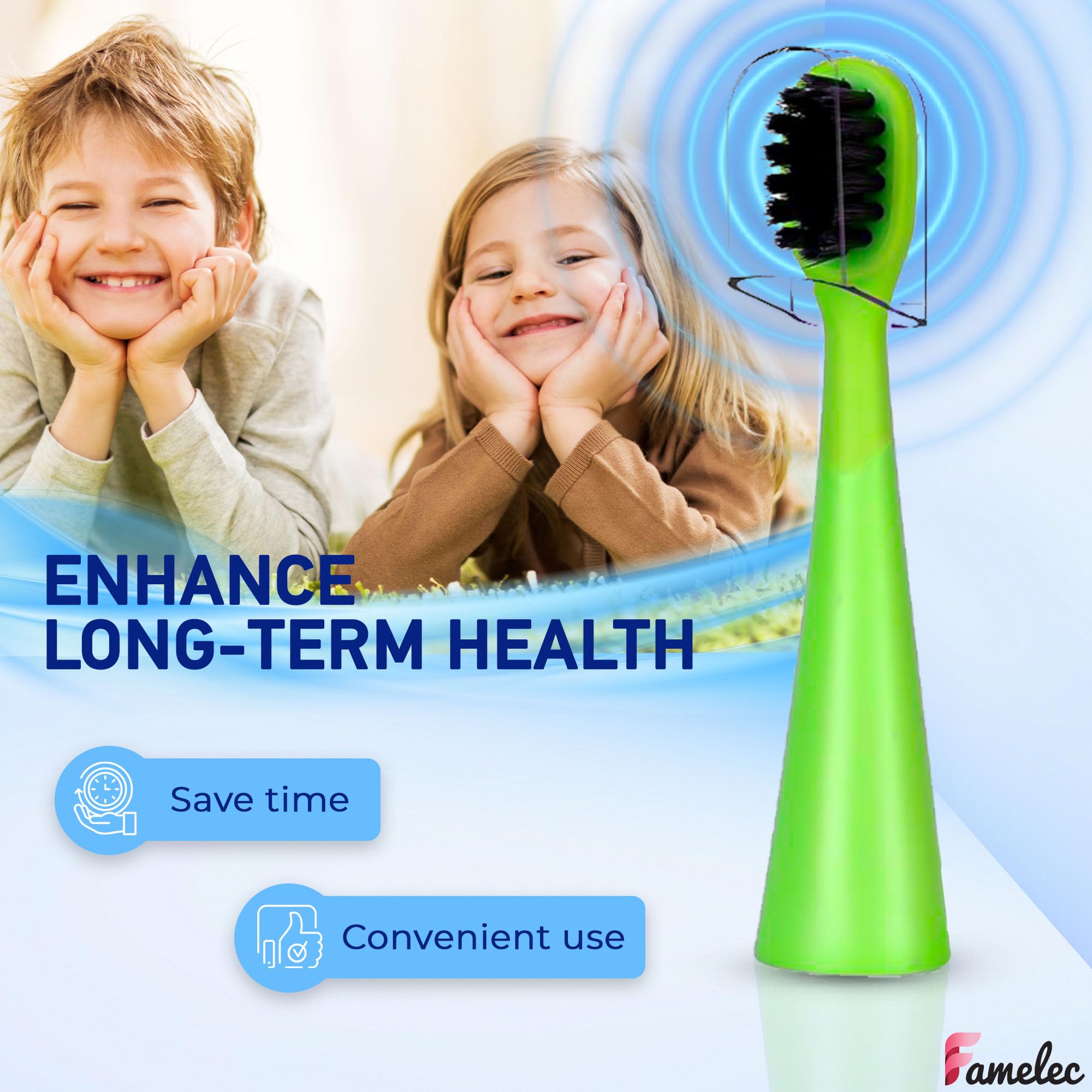 10 cabezales de cepillo de dientes para niños, apto para cepillo de dientes eléctrico Burst Kids, cerdas ultra suaves para una limpieza profunda, perfecto para cabezales de cepillo de dientes