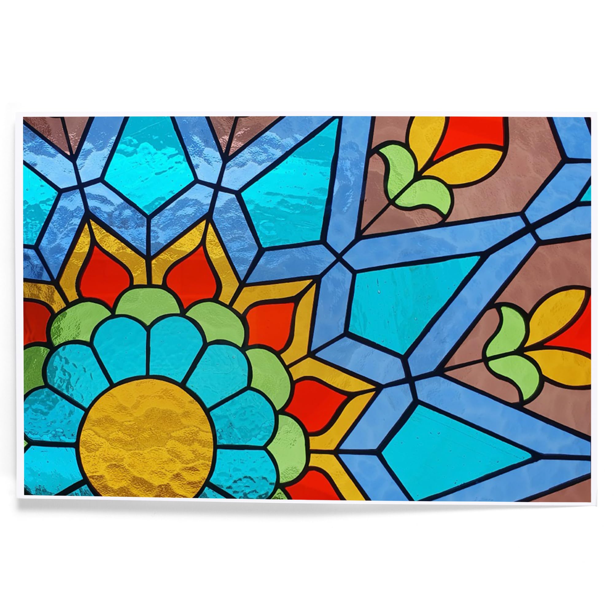 amazon-com-8x12-inch-art-print-stained-glass-in-a-floral-geometric-pattern-photography-posters-prints