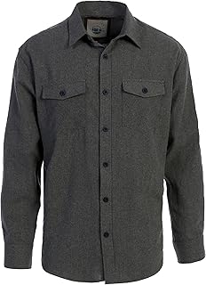 Men's Plaid Checkered 100% Cotton Brushed Flannel Shirt