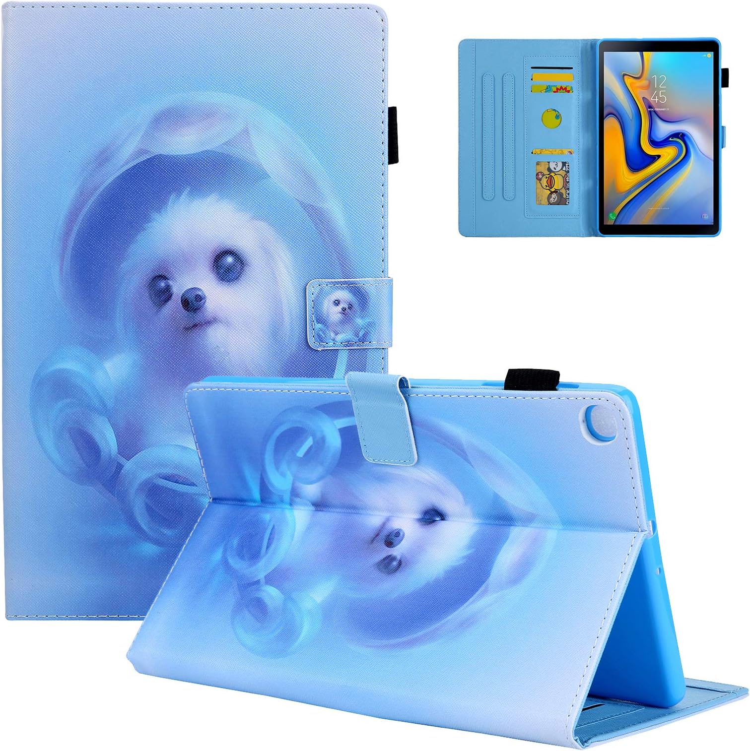 Topee Case Fit Galaxy Tab A 10.1 2019, Ultra Lightweight Slim Smart Stand Cover Case for Galaxy Tab A 10.1 inch SM-T510/SM-T515 2019 Release Tablet,Dog