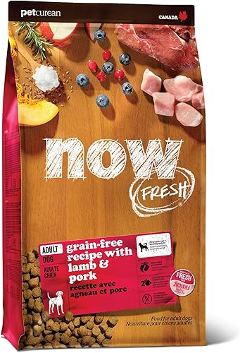 Now Fresh Alimento para perros sin granos, 3.5 libras  Receta de comida seca de carne roja para perros adultos con carne real para proteínas, para