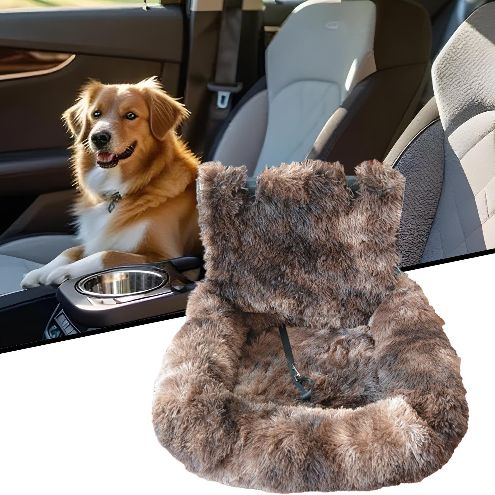 Sedile Auto Cani Cuscino Lavabile Auto Viaggio | Rialzo Morbido Da Auto Per Cani Cuccioli Camion Viaggi Stradali Vacanze Pendolarismo Quotidiano Campeggio Avventure Turismo