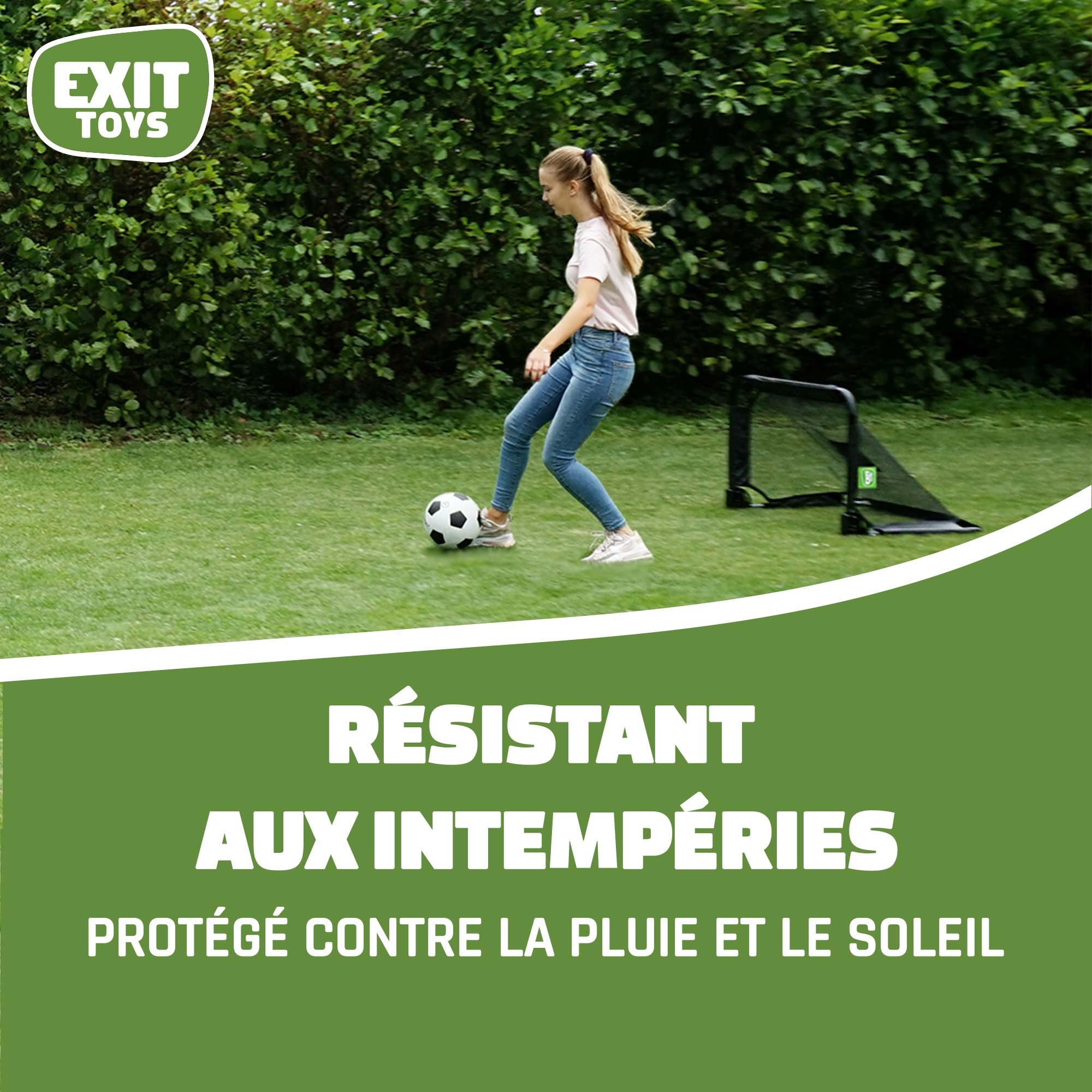 EXIT Pico & Panna But de Football Pliable Construction en Acier Jeu de 2 Enfants Extérieur
