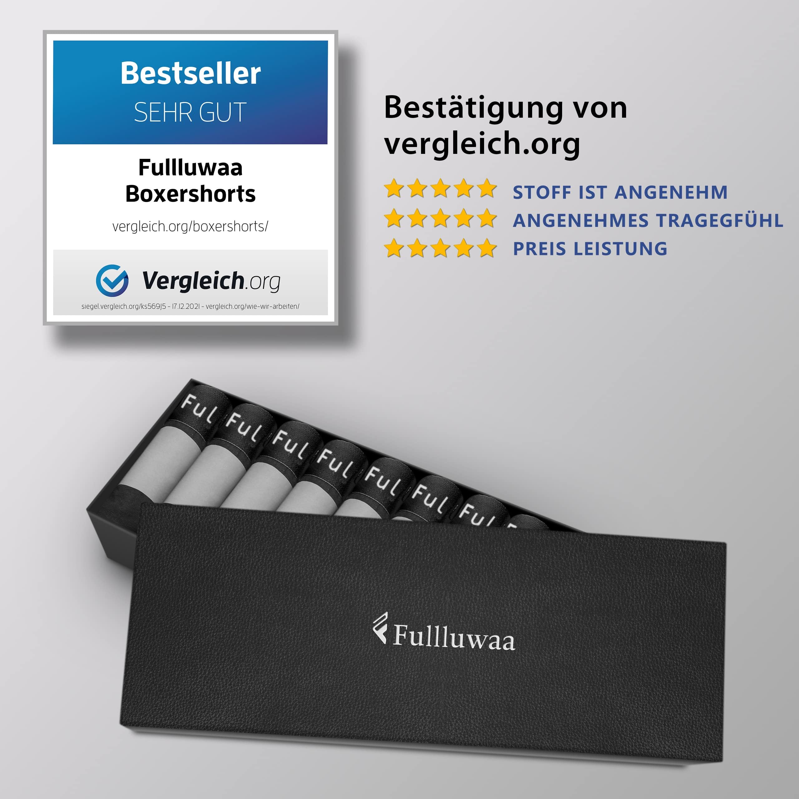 Fullluwaa Bóxer (Pack de 10) Hombre Algodón Calzoncillos