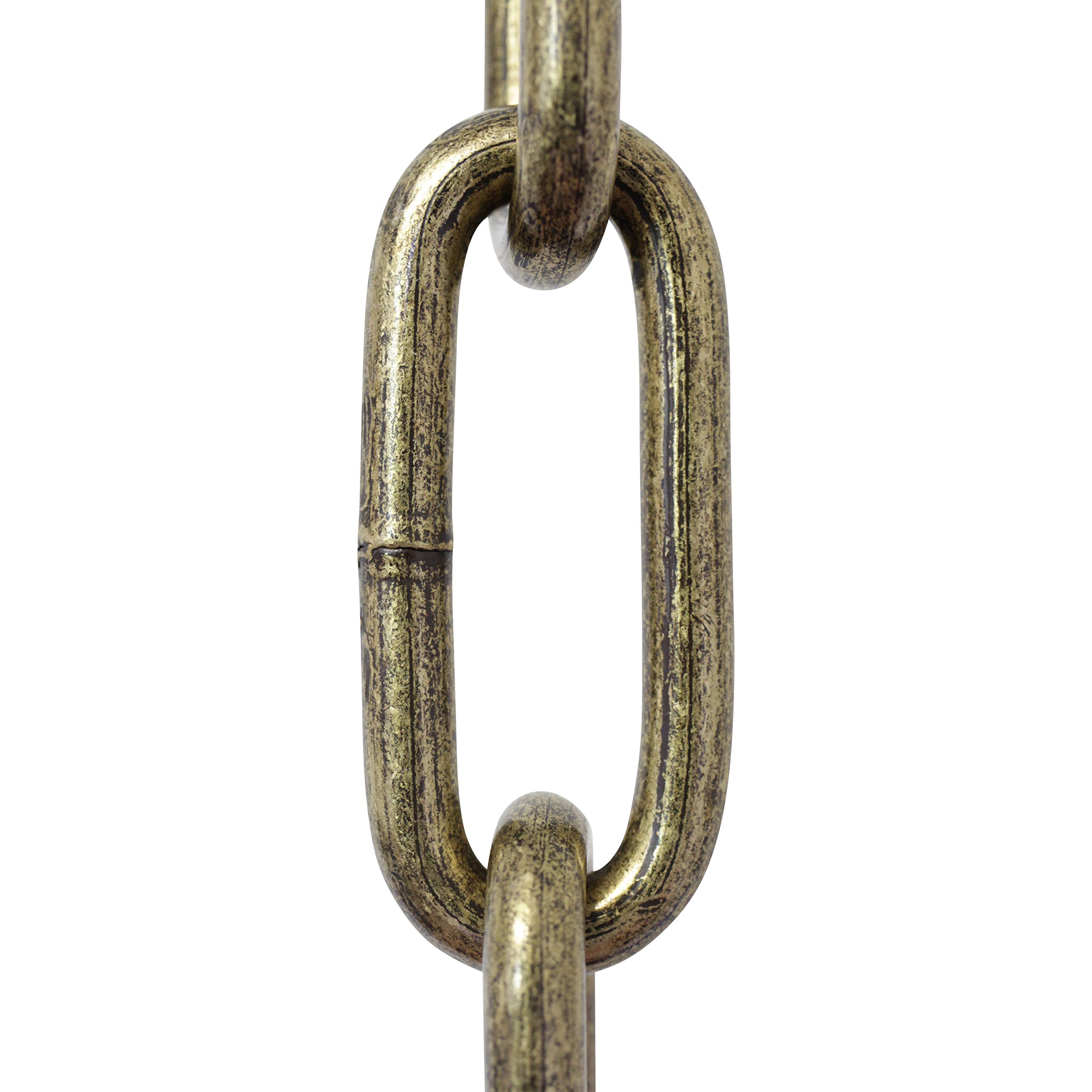 RCH Hardware CH-S59-06-AB-10 Steel Chandelier Chain, Antique Brass (10 Feet)