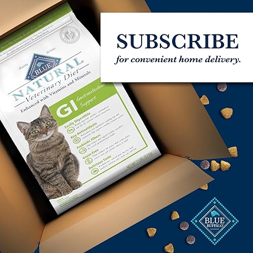 Miniatura 10 de Blue Buffalo Natural Veterinary Diet GI Gastrointestinal Support Alimento seco para gatos, receta veterinaria, pollo, bolsa de 7 libras