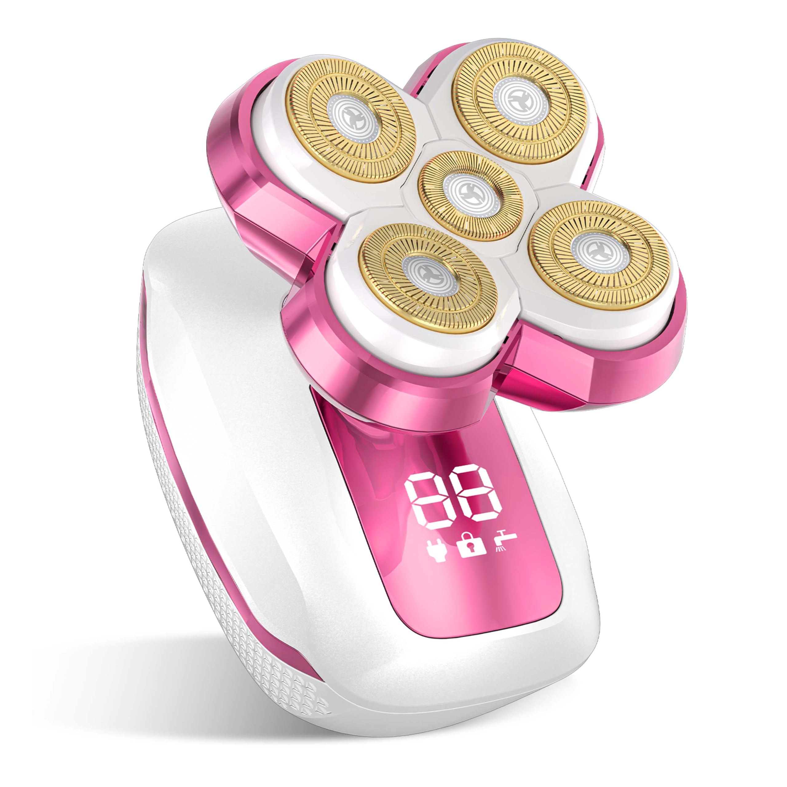 Electric Razor for Women with 5D Magnetic Blade, Electric Shaver for Women Waterproof Use, Hair Storage Design, Fast Type-C Charging & LED Power Display, Travel-Friendly
