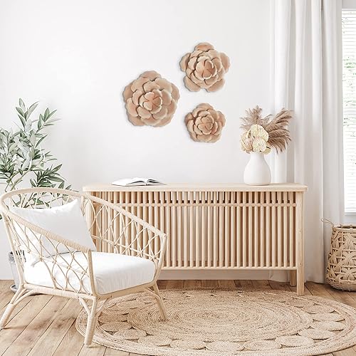 Vista 71 de Americanflat Decoración de pared de 14 x 10.5 pulgadas, decoración de pared de metal de anclaje para dormitorio, decoración moderna de pared