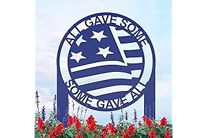 Personalized Patriotic Metal Yard Stake: A Tribute to Military Veterans