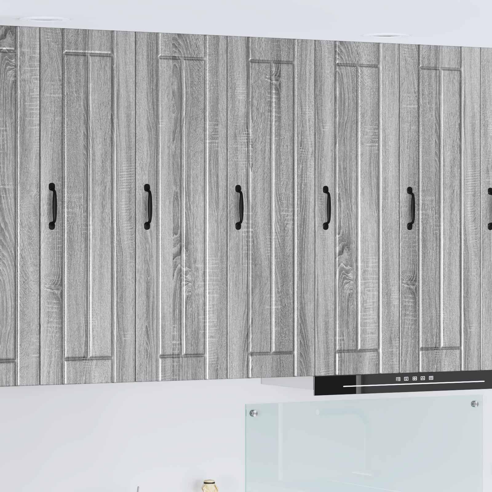 Armadio da parete, 30 x 31 x 100 cm, in legno Sonoma grigio