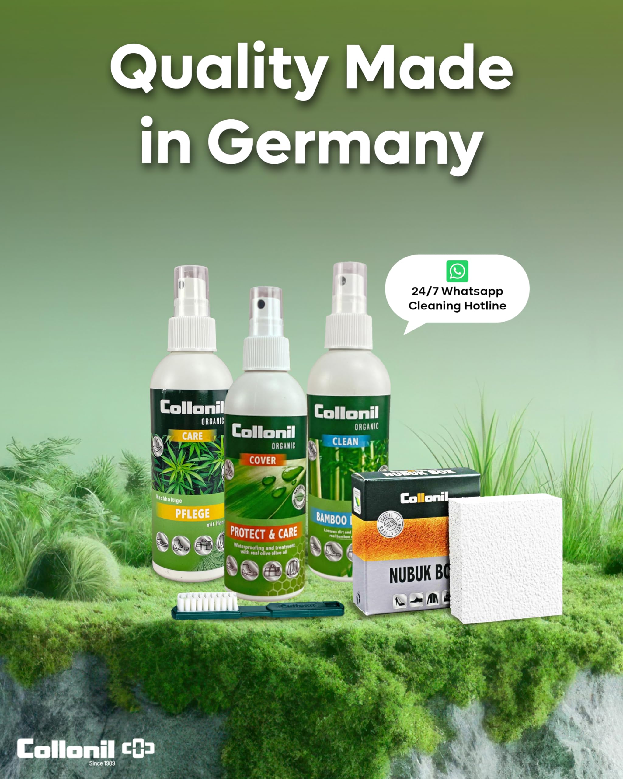 Collonil Organic Protect & Care 56140000000, spray do pielęgnacji dla dorosłych, ok. cm (szer. x wys. x gł.)