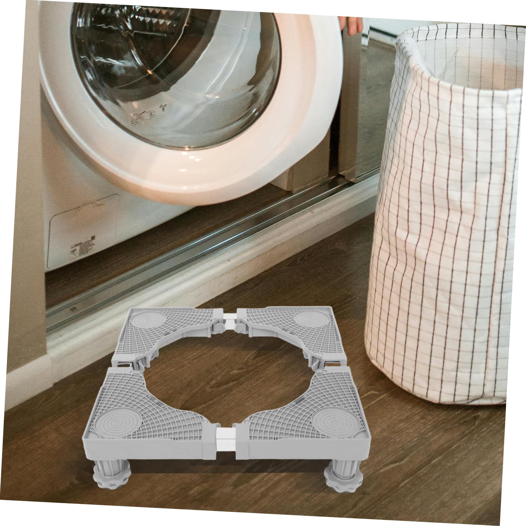 Amosfun Base Lavadora Ajustable Soporte Antivibración Pedestal Para Refrigerador