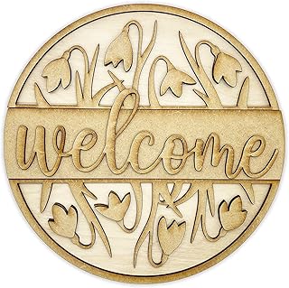 DIY Sign Kit - Welcome Growing Snowdrops Sign, Welcome Sign, DIY Kit, Paint at Home, Craft Kit, Make Your Own, Paint Your Own, Paint Party