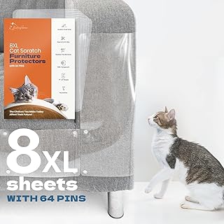 KatSupreme Anti Cat Scratch Furniture Protector - Cat Furniture Protector - Couch Cat Scratch Protector - Sofa Protector f...