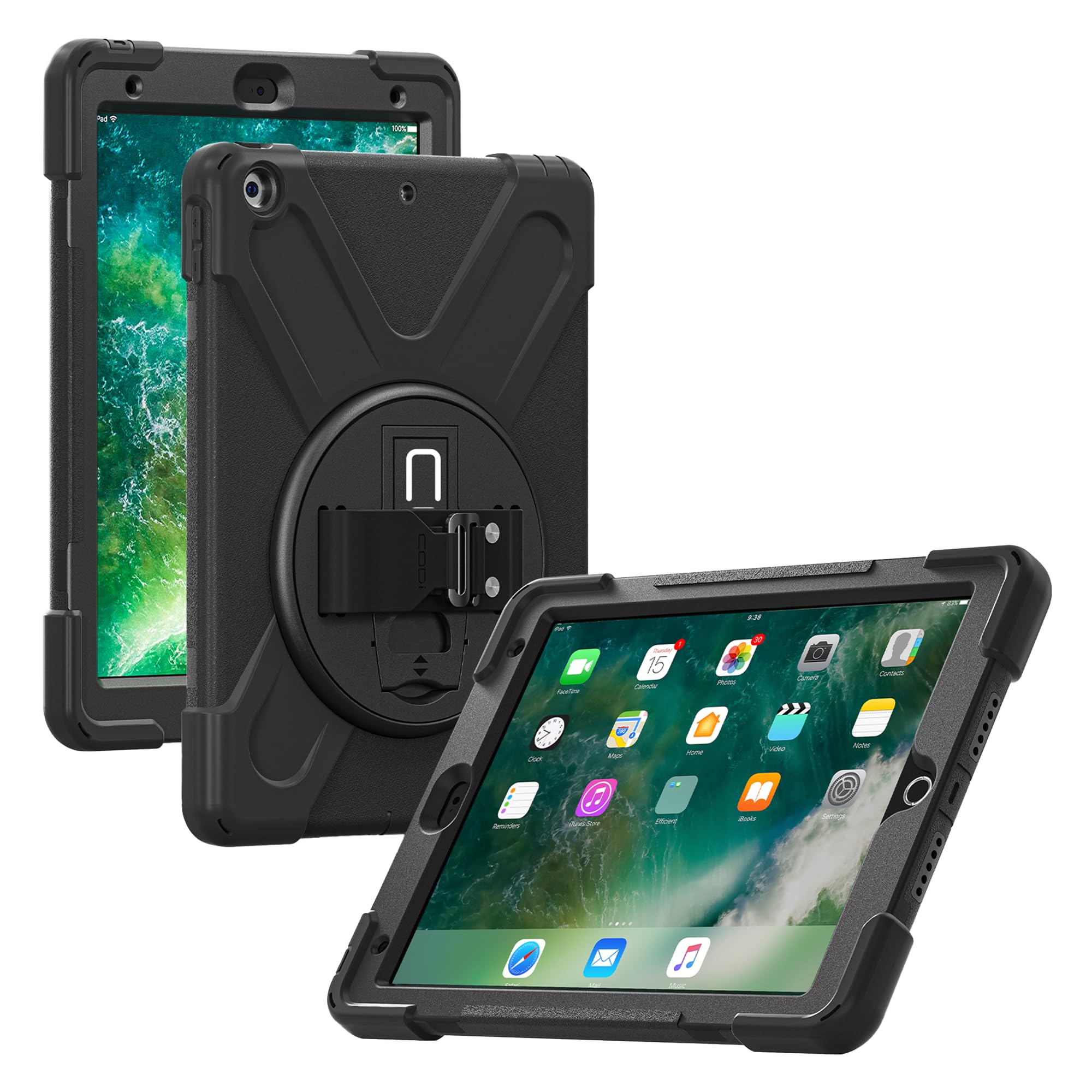 CODi Rugged Case for iPad 9.7" (6th and 5th Generation) | 360° Protection, Drop-Test & Fluid Contamination Certified