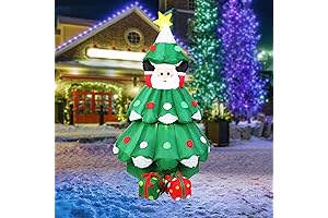 VIVOHOME 6ft Inflatable LED Lighted Christmas Tree Black Friday Christmas Decoration