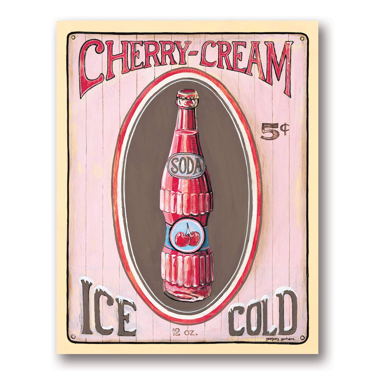Amazon.com: Cherry Cream Soda 50S Ad Modern Beverage Sign Pop Best