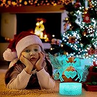 Vista 5 de Palawell Lámpara de unicornio regalos de unicornios para niñas, luz nocturna de unicornio, 16 cambios de color, control remoto y control táctil como