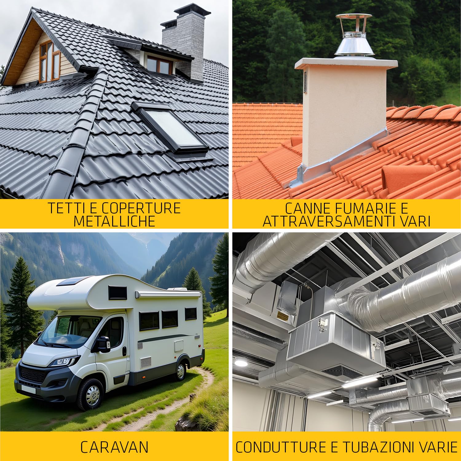 SIKA - Nastro bituminoso Multiseal, Grigio-Nero- Riparazione rapida per tegole, pluviali e camper - Si applica in un attimo e resiste per anni ai raggi UV - 100mm x 10m