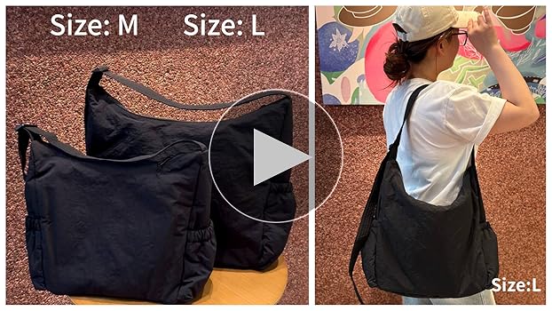 Amazon.com: Large Crossbody Bags for Women Blakc Nylon Hobo Amazon.com: Large Crossbody Bags for Women Blakc Nylon Hobo