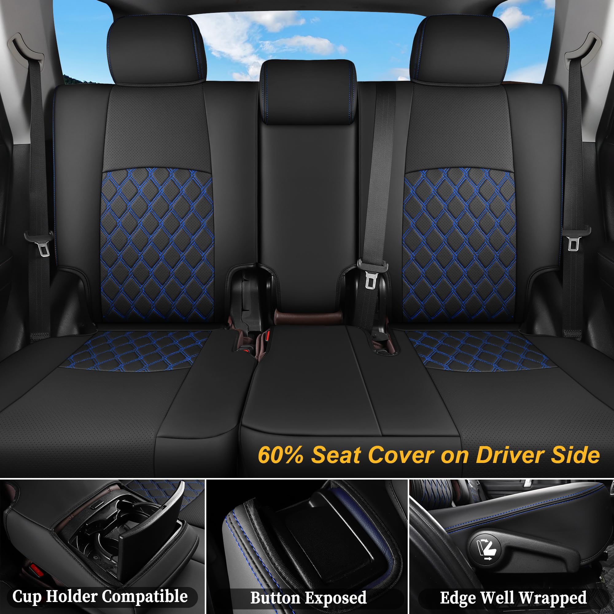 Funda De Asiento Para Toyota Verso (2009-2018) - 9 Piezas Impermeables Y Transpirables