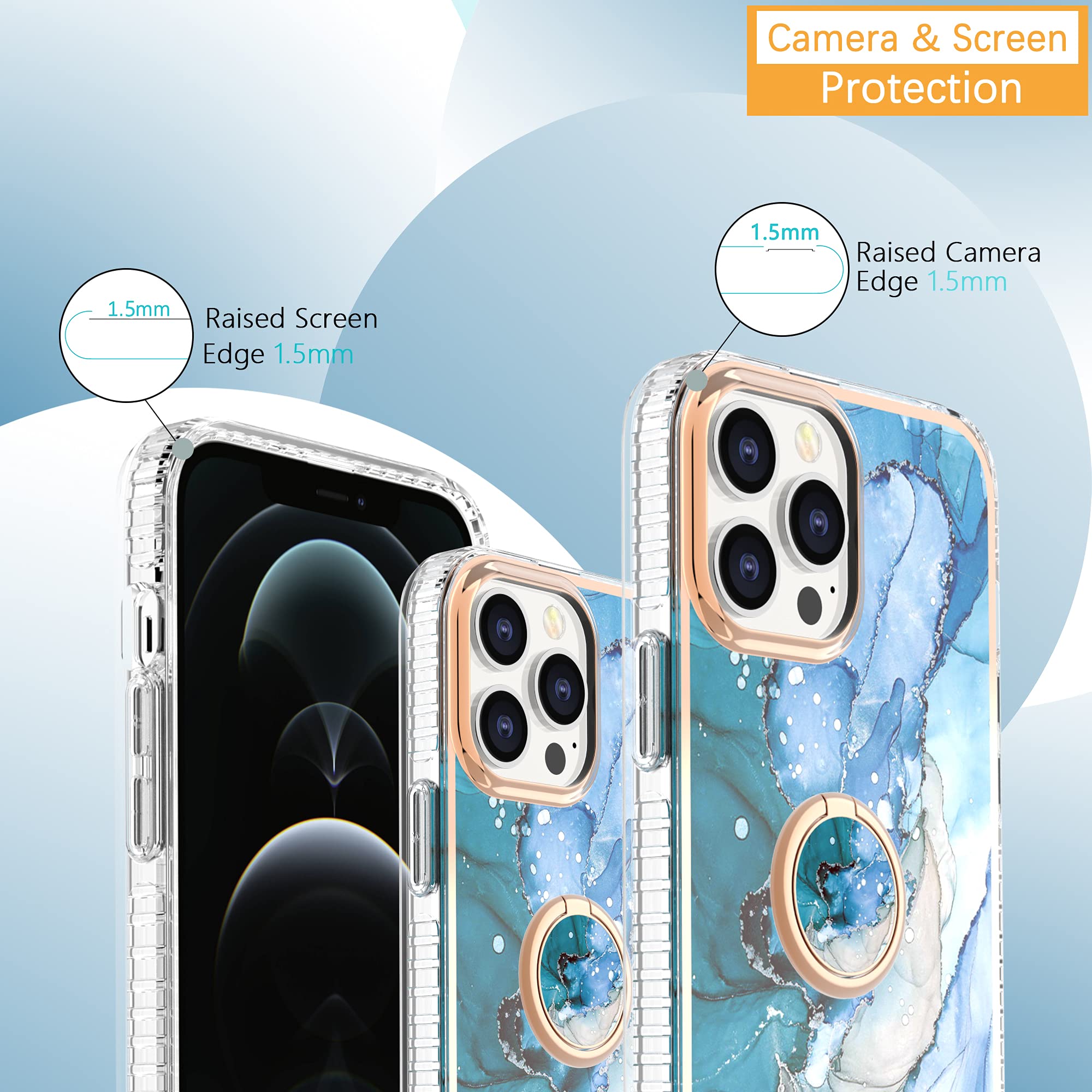 WEFOR Funda Para IPhone 16 Con Soporte De Anillo Magnético