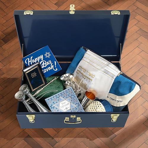 Miniatura 97 de Vixdonos Juego de 2 baúles decorativos de almacenamiento de caja de metal con asa (blanco con cierres de bronce) Blanco con cierres de bronce,Beige