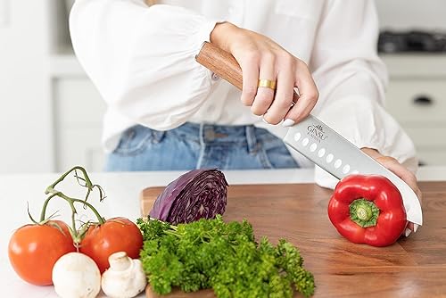 Miniatura 5 de CUCHILLO SANTOKU DE 7"  COLECCIÓN TRADICIONES CUCHILLOS JAPONESES  EL MEJOR CUCHILLO PARA TU COCINA