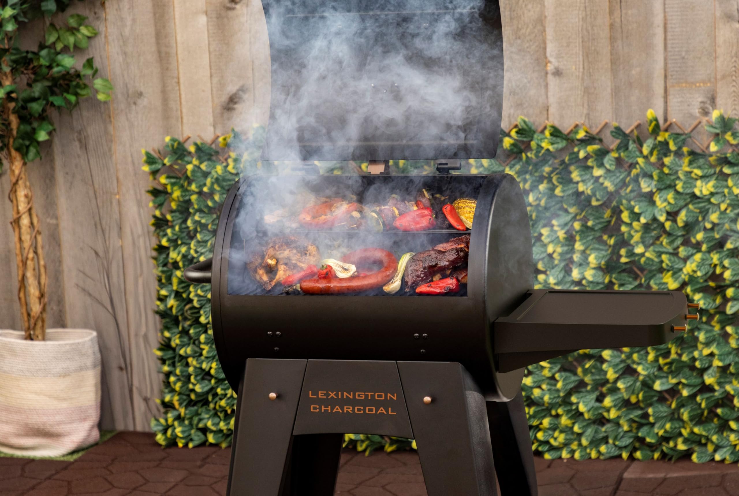 PIT BOSS Barbecue Carbonella Lexington Charcoal Onyx Edition, Area di Cottura 3503 cm², BBQ