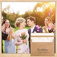 Vista 2 de Yahenda Paquete de 300 sobres de papel kraft A7 de 5 x 7 para invitaciones de boda, despedida de soltera, fiesta de cumpleaños, tarjetas de Marrón