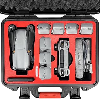 2023 Latest Hard Case for DJI Air 3 Drone/Fly More Combo, Waterproof Air 3 Hard Shell Carrying Case Accessories, Compatible with DJI RC2/ RC-N2/ RC Pro, Up to 8 Batteries