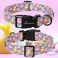Vista 93 de Aring Pet Collar de algodón, ligero y ajustable, con hebilla de liberación rápida para perros pequeños, medianos y grandes, para cachorros, XS