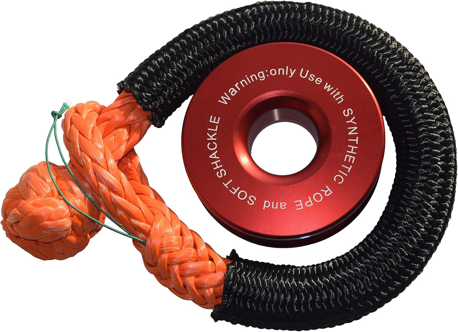 Recovery Ring kits for ATV UTV SUV Truck Recovery Suitable for Soft Shackle (25T, Red)
