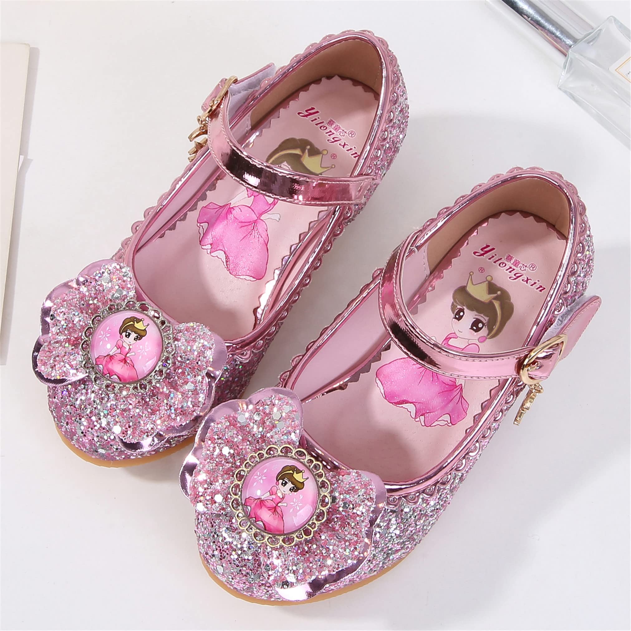 New front Principessa Scarpe Festive Scarpe col Tacco da Principessa per Bambina Buona qualità Partito Scarpe Principessa Scarpe Eleganti