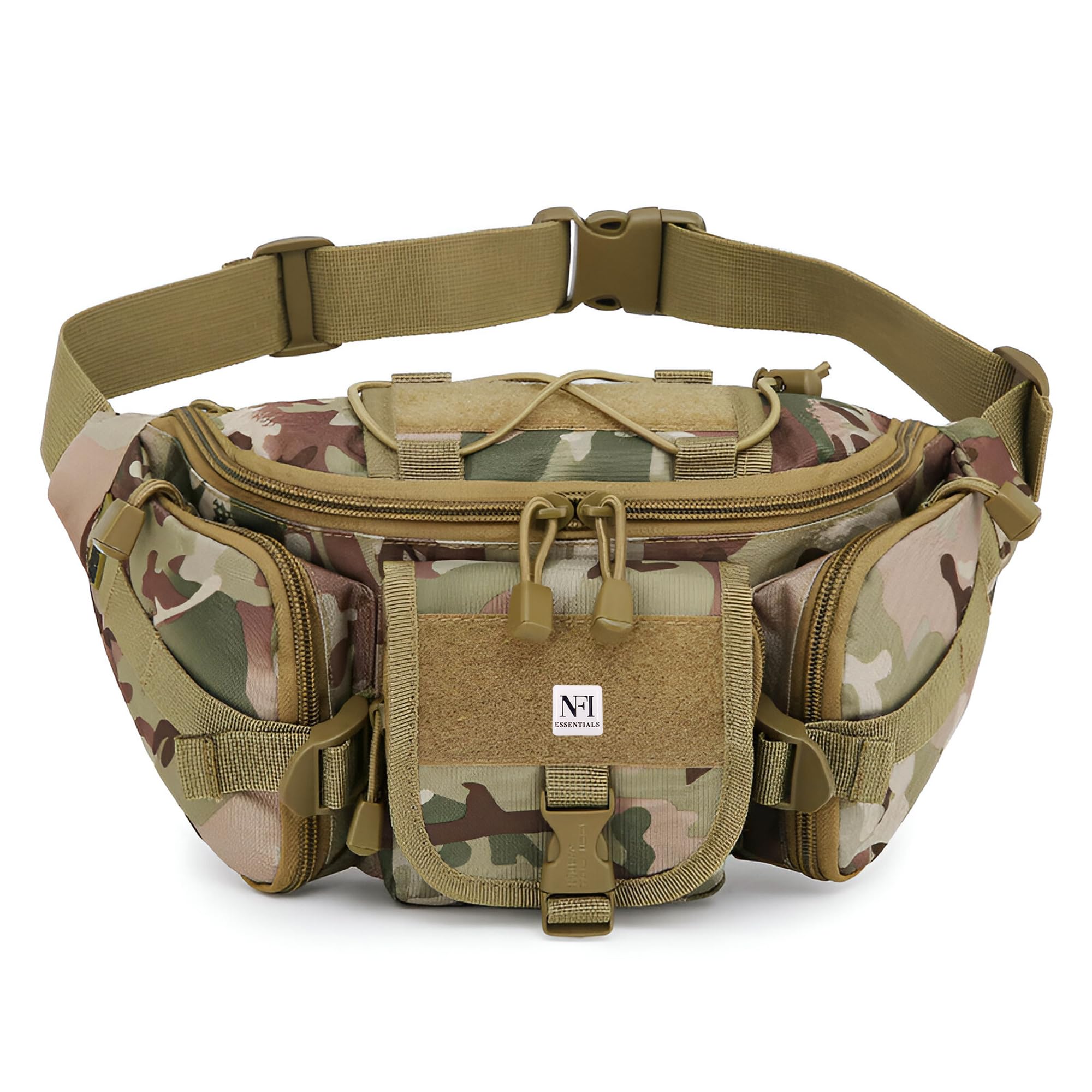 Military Waist Bag for Men & Women, Tactical Chest Bag, Multipurpose Large Army Fanny Pack Pouch for Hiking Travel Sports Outdoors Belt Bag with Adjustable Strap-image-29