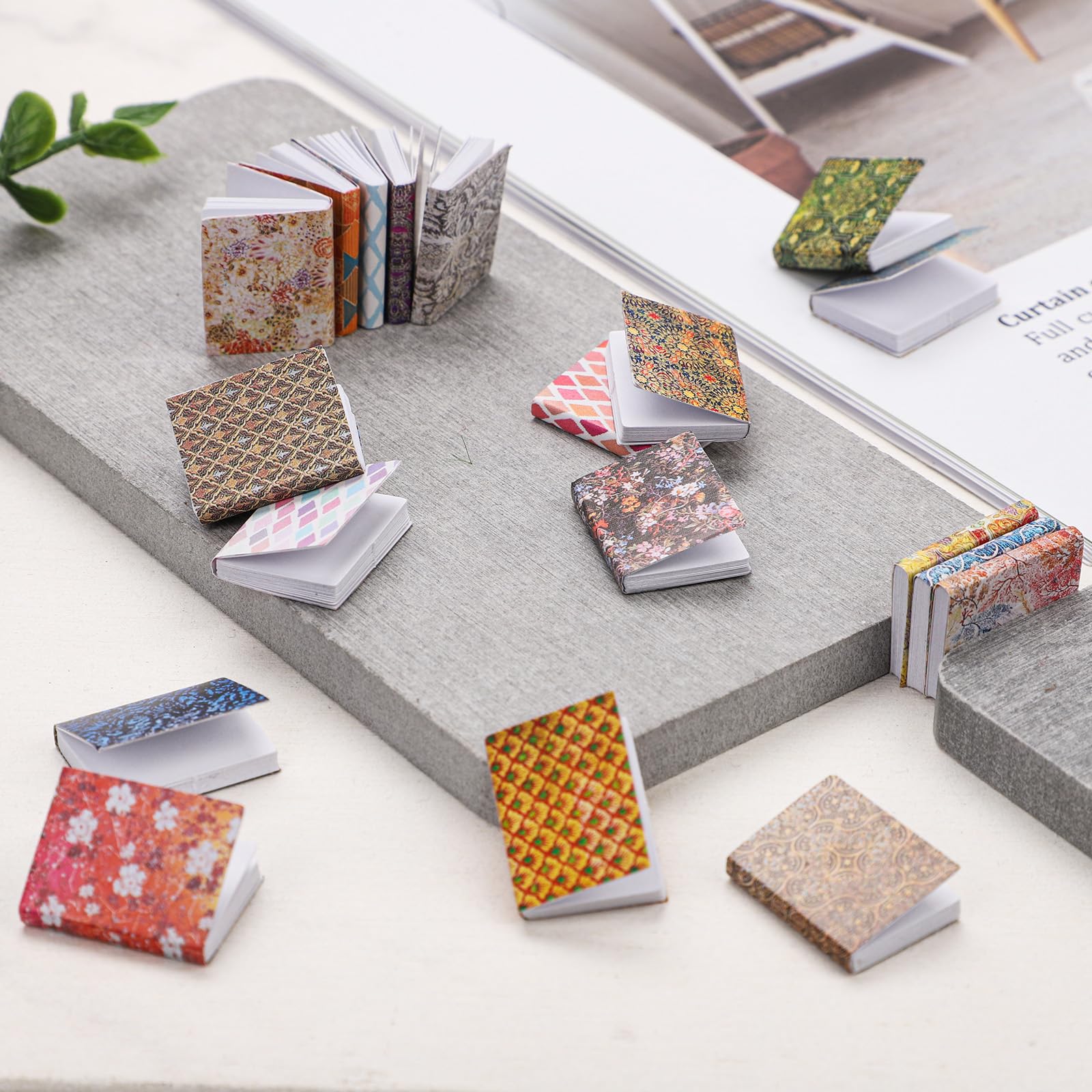 20 Pièces Mini Livres échelle 1:12 – Accessoires Assortis Pour Maison De Poupée – Déco Simulation Pour Enfants