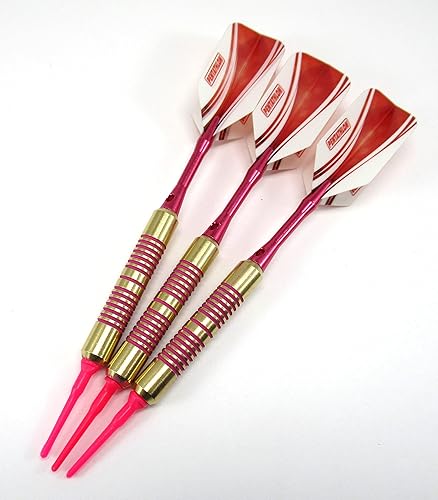 US Darts - Pink Passion - Dardos de punta suave de 0.56 oz para las damas - Paquete Deluxe