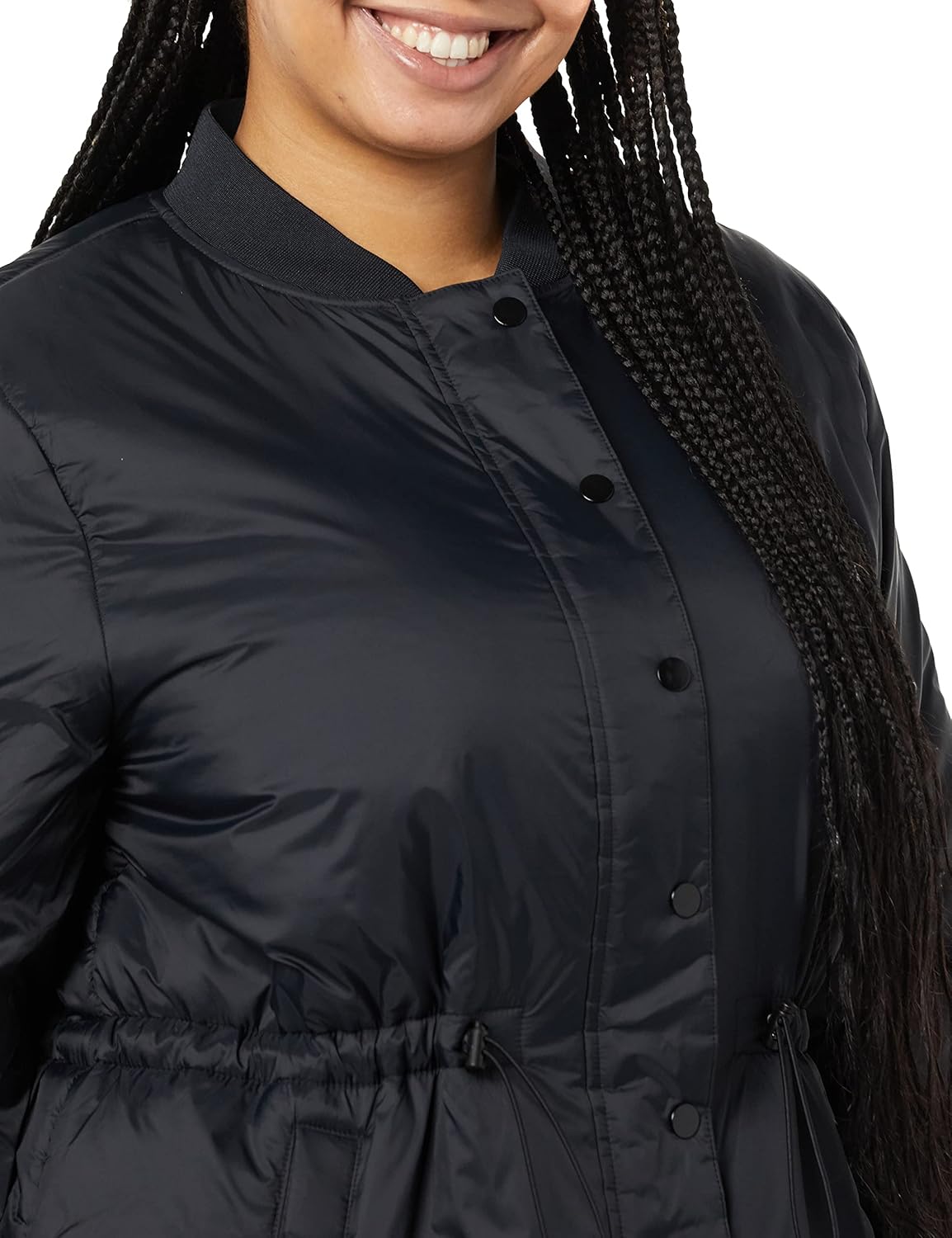 Amazon Essentials Women's Waist Padded Bomber Jacket - Image 5