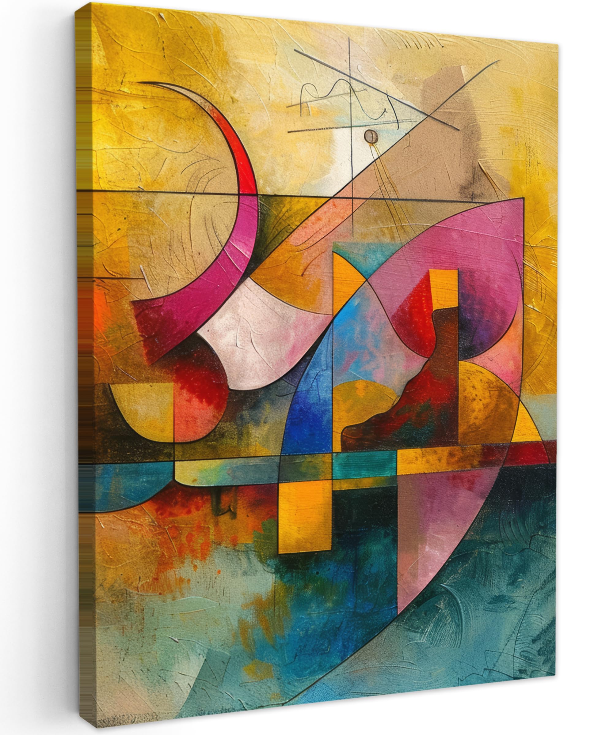 MuchoWow© Canvas Wall Art 20"x28" / 50x70 cm Decor Hanging Pictures for Living Room Canvus Artwork Deco Walls Art - Abstract - Modern — image 1