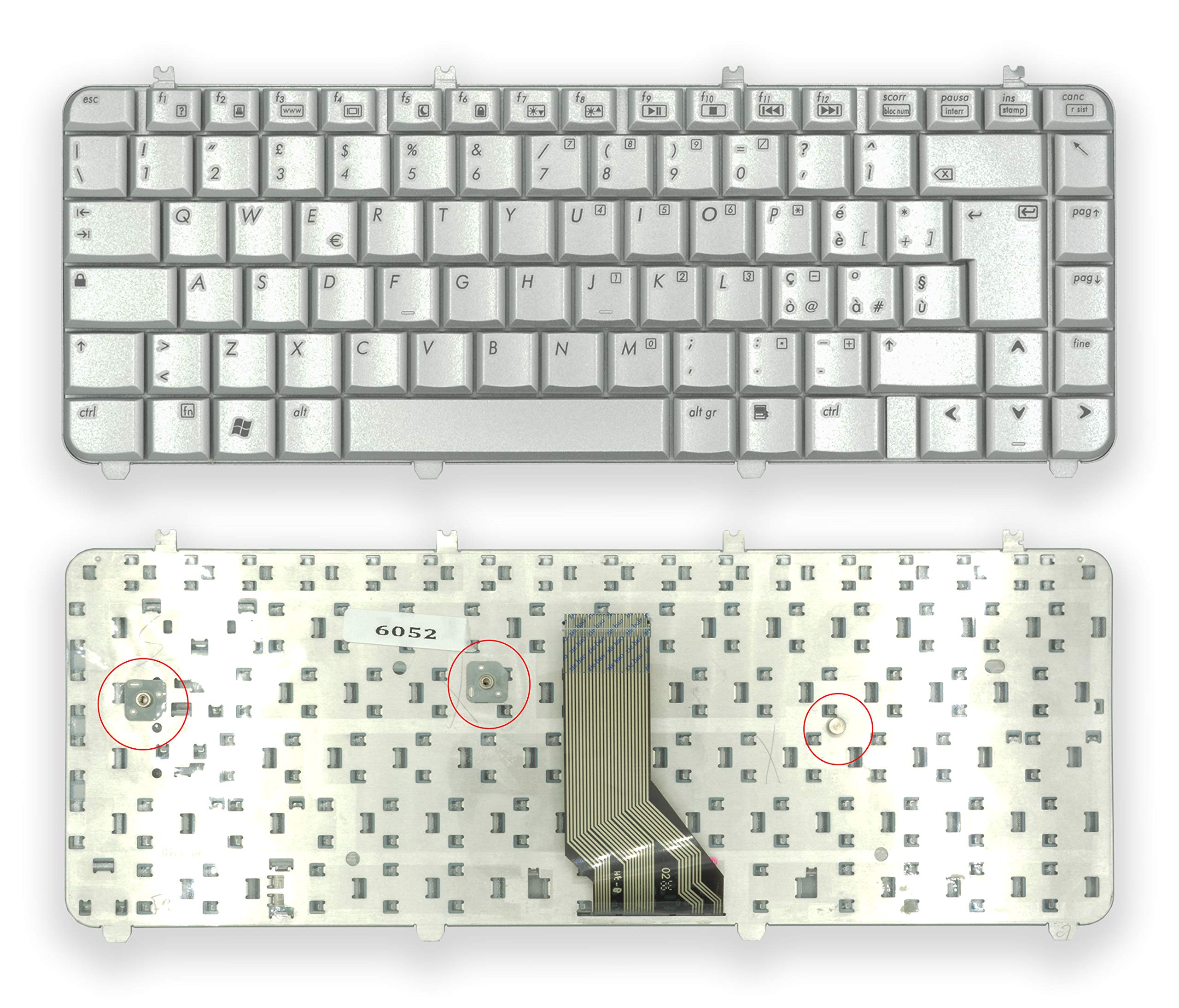 Tastiera Italiana QWERTY Per Notebook HP Pavilion DV5 - New Net Keyboards, Compatibile Con DV5-1000/DV5-1100 Series - 4