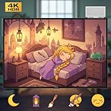 Sleepy Rapunzel Long-Hair Artist Sleep Sounds & Lantern Glow ASMR