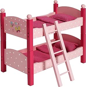 Bayer Chic 2000 - Litera Para Muñecas Hasta 48 Cm, Con Colchón Y Ropa De Cama