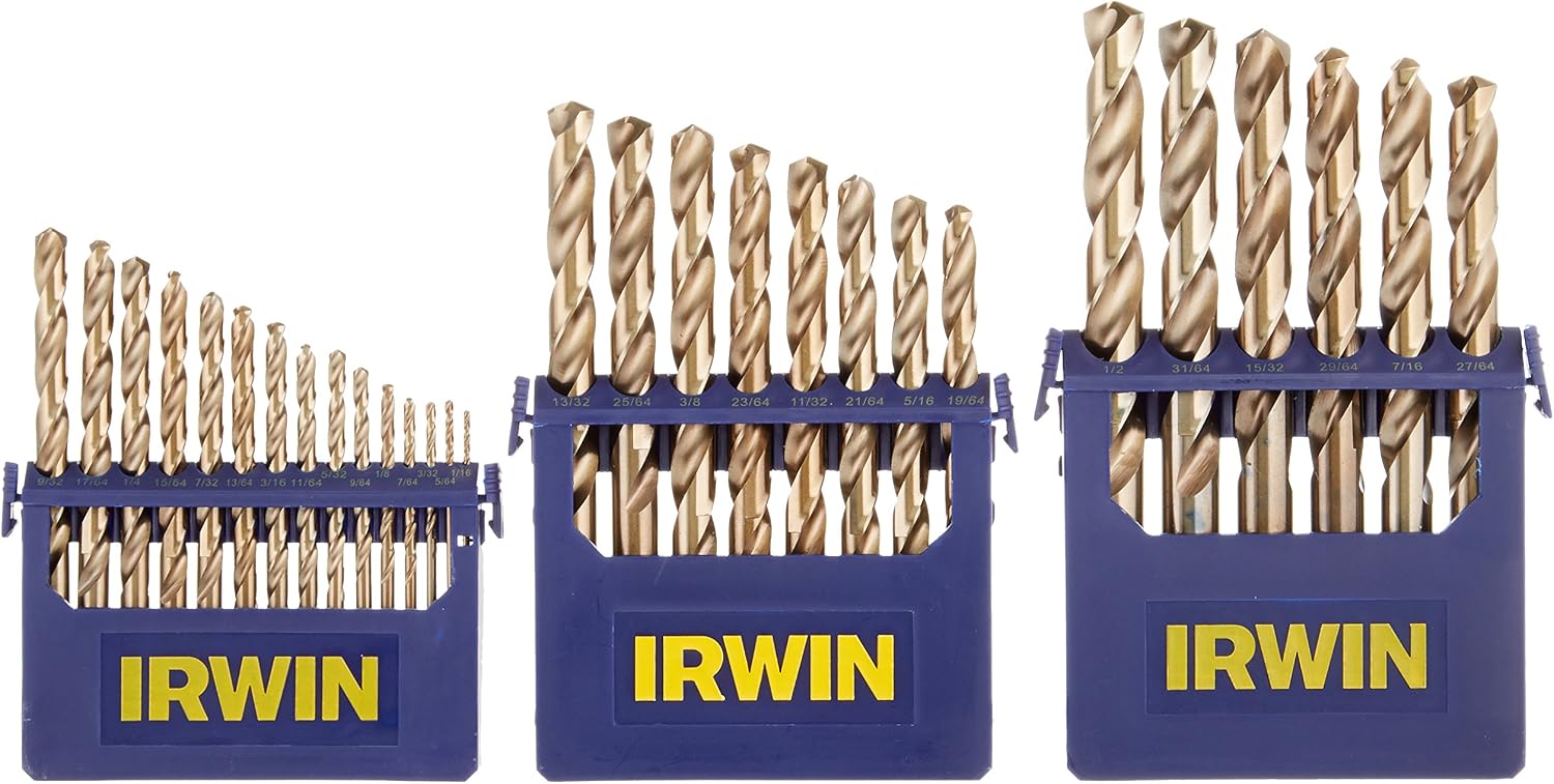 Best Cyber Deals 🔥 IRWIN Drill Bit Set, M35 Cobalt Steel, 29-Piece (3018002)