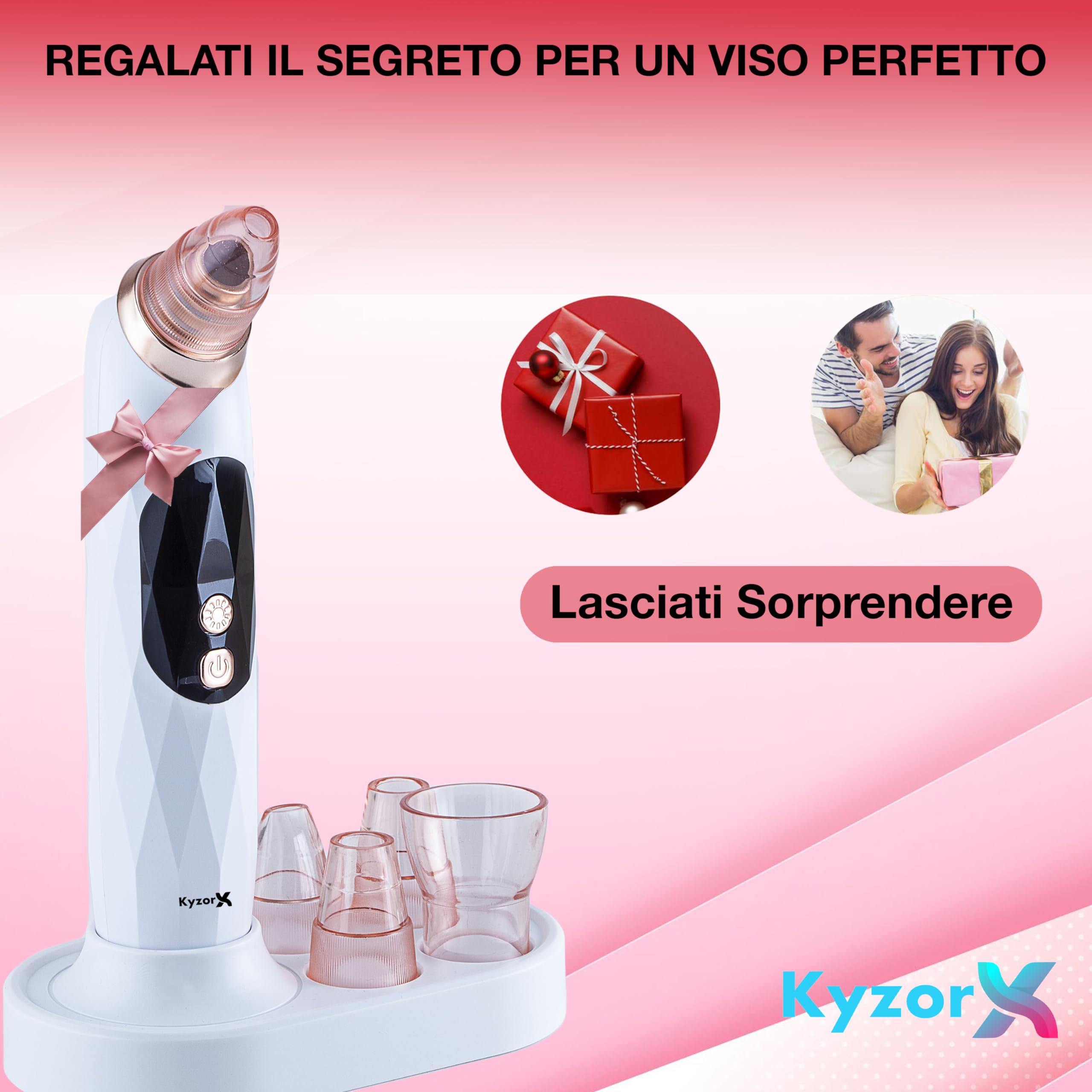 Aspiratore Punti Neri con Rullo di Giada Trattamento Professionale Pulizia Viso Rimozione Acne Set Skincare