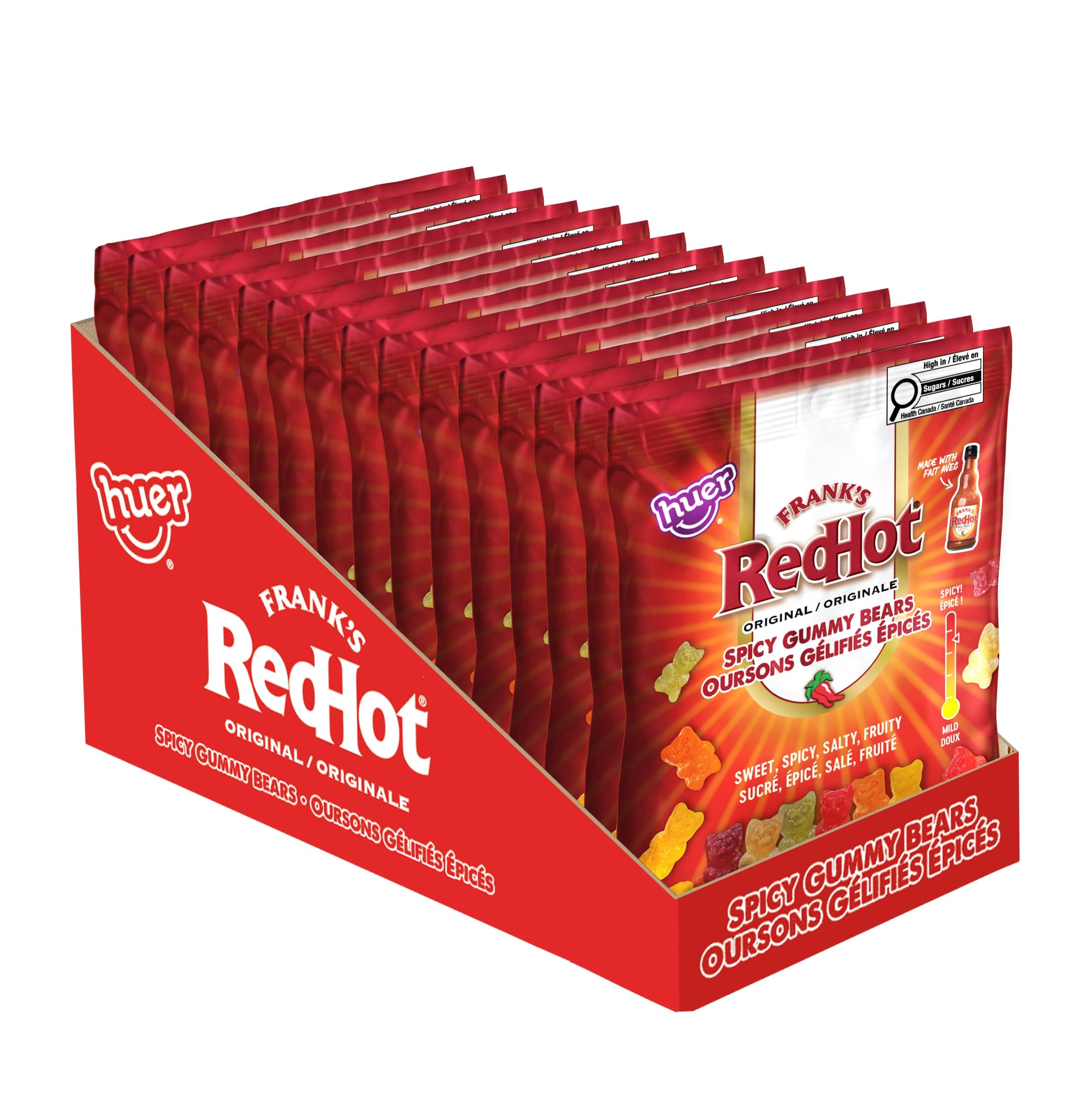 Huer - Frank's RedHot Original Spicy Gummy Bears 15 Pack - Sweet