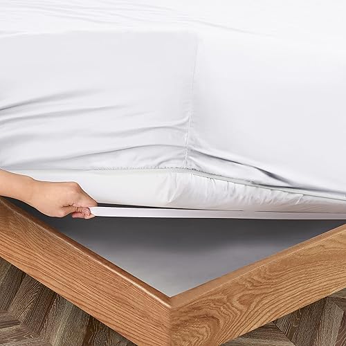 Miniatura 9 de Manyshofu Sábanas de bolsillo extra profundo tamaño King  Sábanas y fundas de almohada de lujo de 1800 hilos  Juego de ropa de cama de microfibra