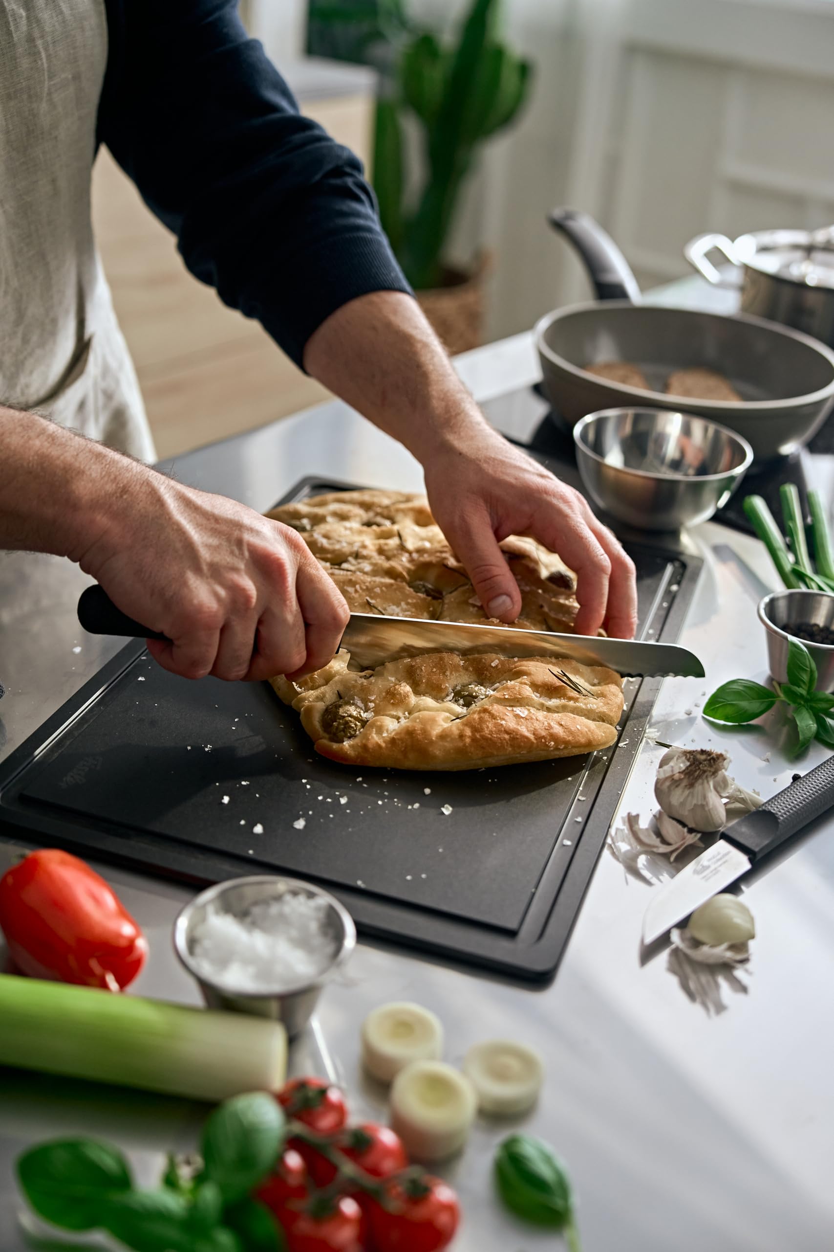 Fissler Procut/Premium-Brotmesser (21 cm) handgeschliffene Edelstahlklinge, Made in Germany, Allzweck-Küchenmesser, extra scharfe Messerklinge, ergonomisch