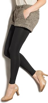 Womens Footless Support Tights - 10-15mmHg Compression Stockings Black, Medium